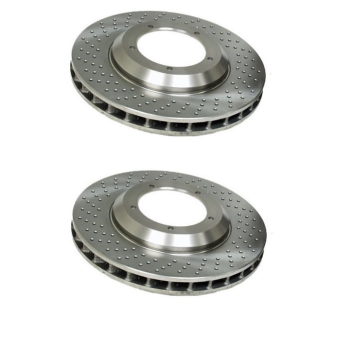 For Porsche 911 Turbo 78-89 Disc Brake Rotor Front Set of 2 ZIMMERMANN OEM New