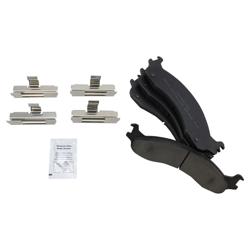 TRQ Brake Pad & 8 Lug Rotor Kit Metallic Front for Ford F250 F350 4WD NEW gallery