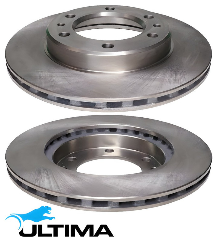FRONT VENTED DISC BRAKE ROTOR SET FOR TOYOTA LANDCRUISER FJ73R FJ75R 3F 4.0L I6