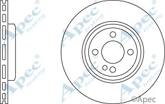 2X APEC RED DSK2626 FRONT BRAKE DISCS FOR MINI R55 R56 R57 R58 R59 34116774985