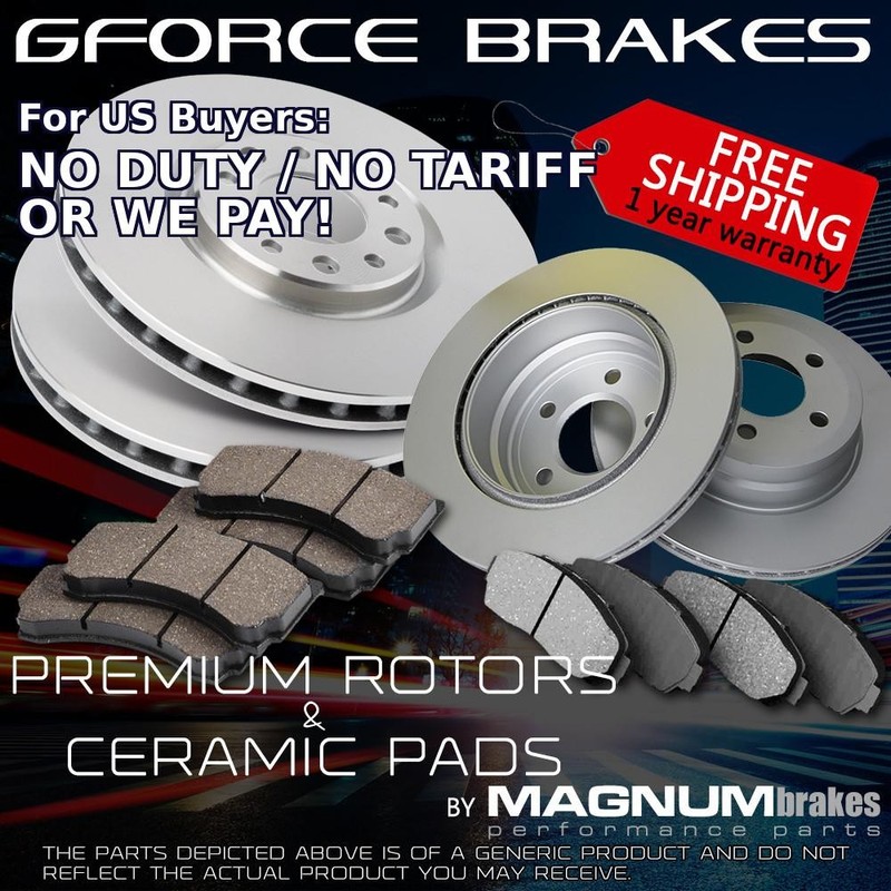 F+R Premium Rotors & Ceramic Pads for (2005) Mercury Mountaineer 38mm w/SPC
