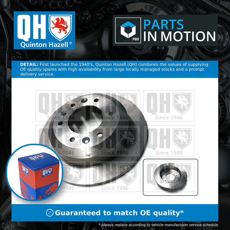 2x Brake Discs Pair Solid Rear 324mm BDC5549 Quinton Hazell Set 584114D000 New