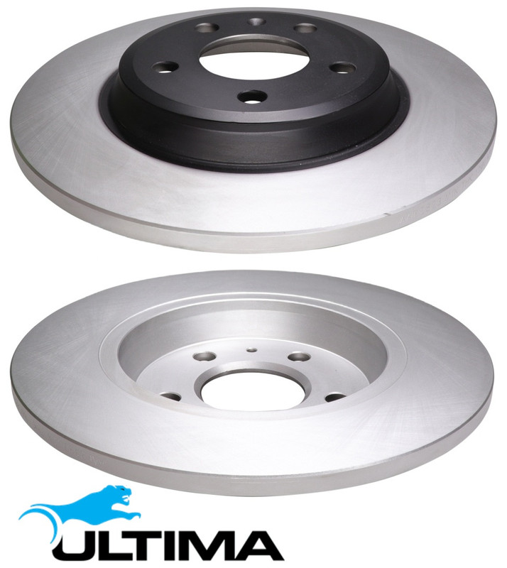 REAR SOLID DISC BRAKE ROTOR SET FOR AUDI A7 4G CDUC CGQB CGWB 3.0L V6 OD 300MM