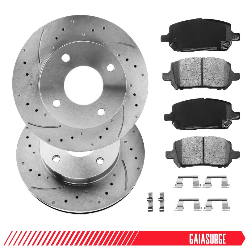 Front Disc Rotors + Brake Pads for 2003-2010 Chevy Cobalt Saturn Ion Pontiac G5