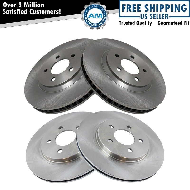 Front & Rear Brake Rotors Set For 2005-2014 Ford Mustang