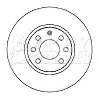 2x Brake Discs Pair Vented fits VAUXHALL TIGRA X04 1.3D Front 04 to 09 Z13DT Set gallery