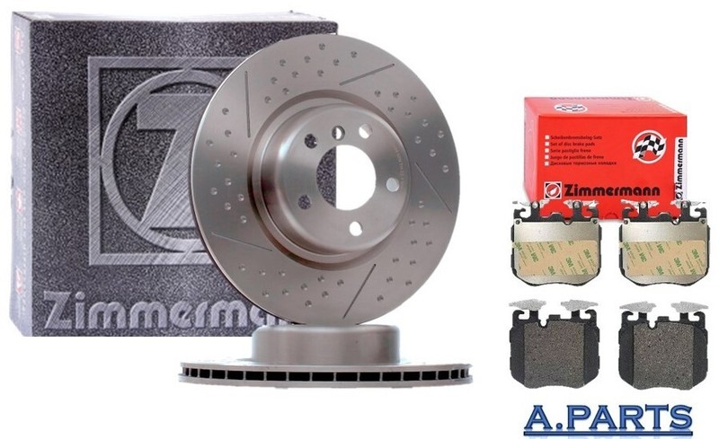 ZIMMERMANN BRAKE SET 374mm DRILLED SLOTTED FRONT BMW 3 SERIES G20 G28 G21