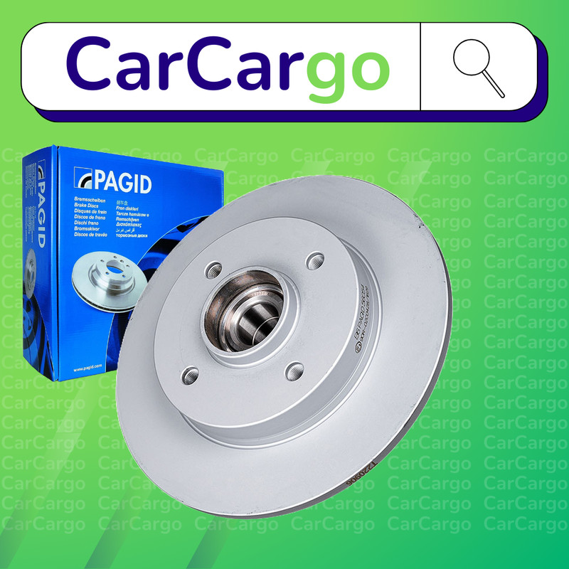 Pagid Solid Rear Brake Discs Pair 208 1.2 VTi 68 / PureTech 68 2016-2019 244 mm