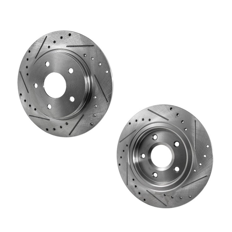 For Chrysler Town and Country 2008-2016 Brake Discs Driver Passenger Side Pair