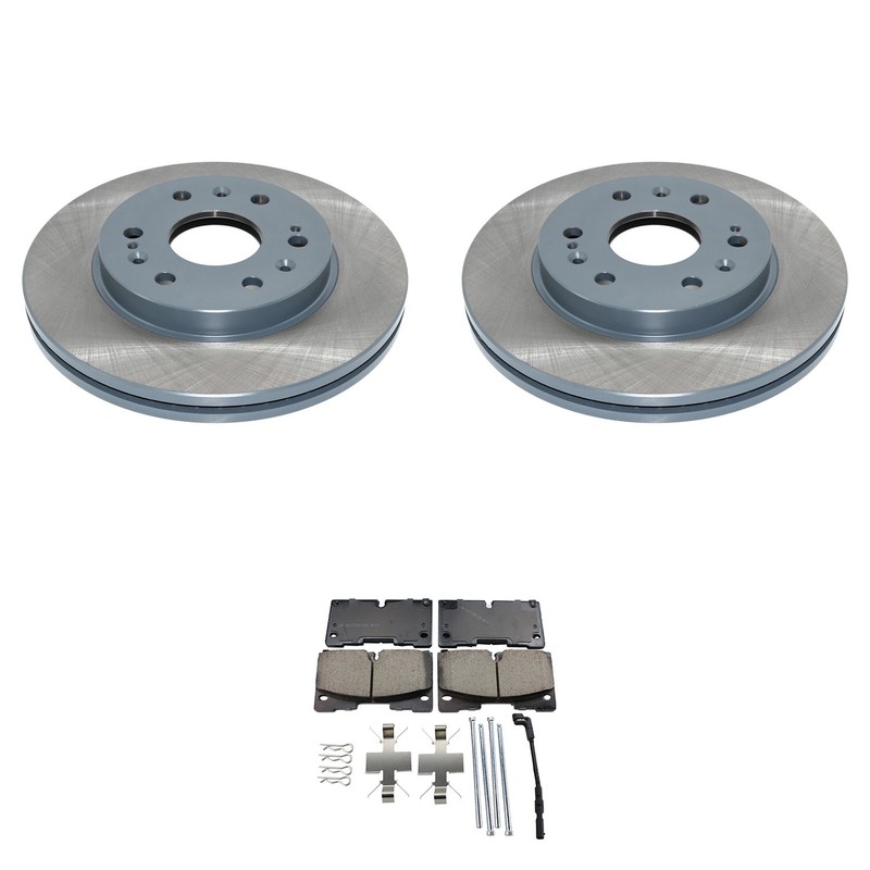 DuraGo Front Rotors Akebono ProACT Ceramic Disc Brake Pad Kit For Silverado 1500