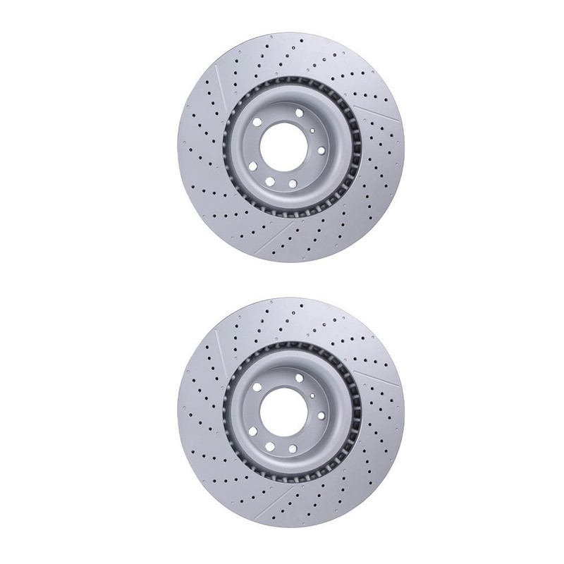 Fits 2013-2018 Mercedes W463 G63 AMG Front Vented Disc Brake Rotors Kit