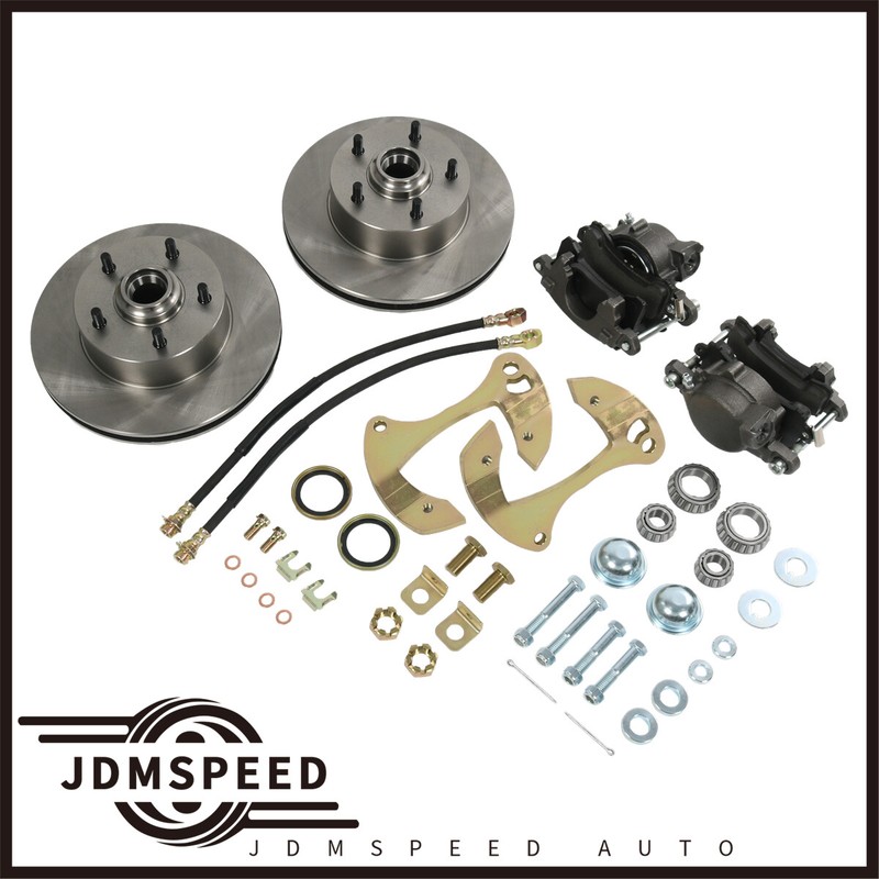 For Chevy 1955-64 5 x 4-3/4″ Full Size Impala Bel Air Car Deluxe Disc Brake Kit