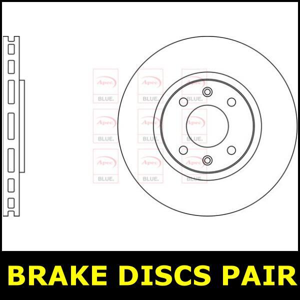 Brake Discs Pair Front FOR PEUGEOT 206 177bhp 2.0 03->07 Petrol Blue gallery