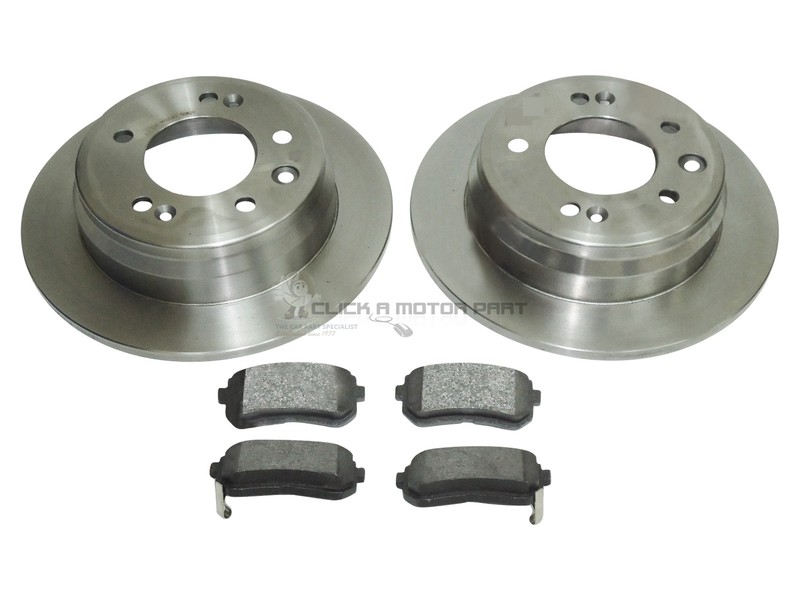 REAR 2 BRAKE DISCS AND PADS (4WD ONLY) FOR HYUNDAI iX35 2.0 CRDi 4WD 2010-2016