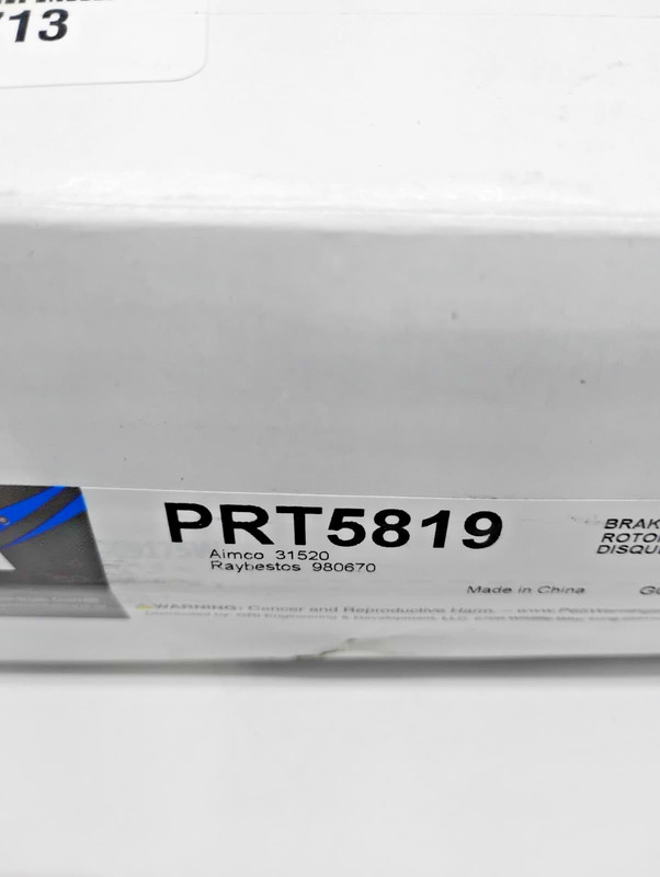 Bendix PRT5819 Front Brake Rotor Toyota 4Runner Tacoma FJ Cruiser 2008-2023 gallery