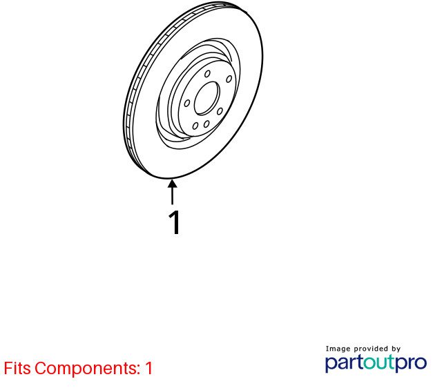 Audi S4 S5 RS5 Front Left or Right Brake Disc Rotor 4M0615301AN 2018 2019 OEM gallery