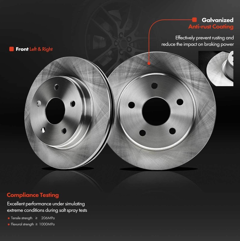 Front Disc Brake Rotors for Dodge Ram 1500 2002-2010 Durango Ram Chrysler Aspen gallery