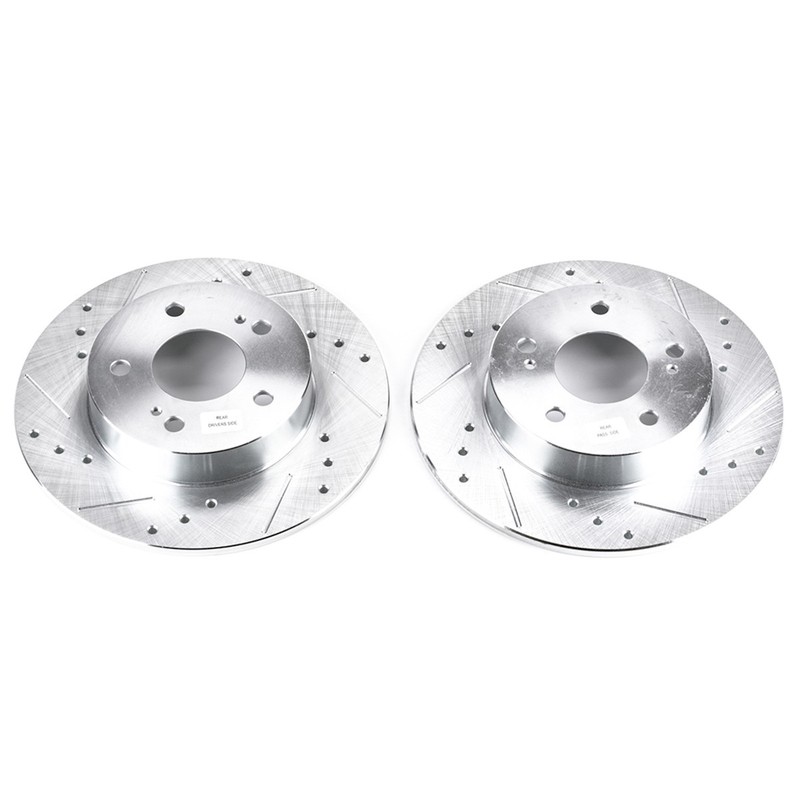 JBR752XPR Powerstop Brake Discs 2-Wheel Set Rear for INFINITI I35 Nissan Maxima