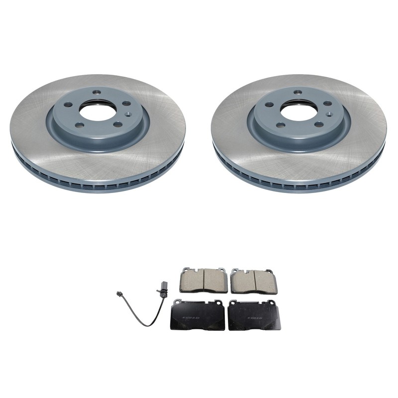 DuraGo Front Rotors Akebono EURO Ceramic Disc Brake Pads Kit For Q5 L4 2014-2017