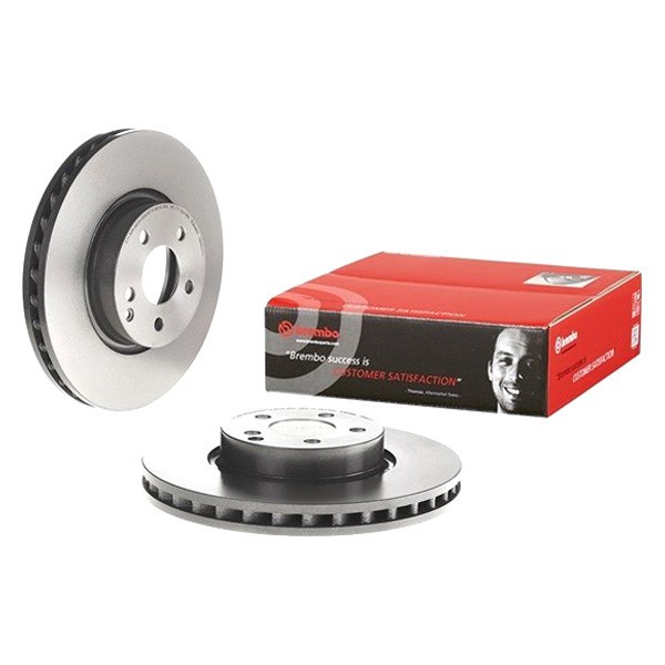 For Mercedes-Benz SLC300 17-20 Brembo UV Coated Plain Vented Front Brake Rotor