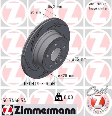 Zimmermann 150.3466.54 Brake Disc for BMW gallery