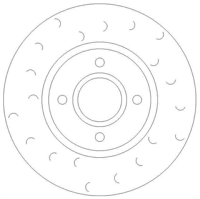 Rear Dimpled and Grooved Brake Discs to fit Audi A1 A3 Seat Leon Golf Octavia gallery