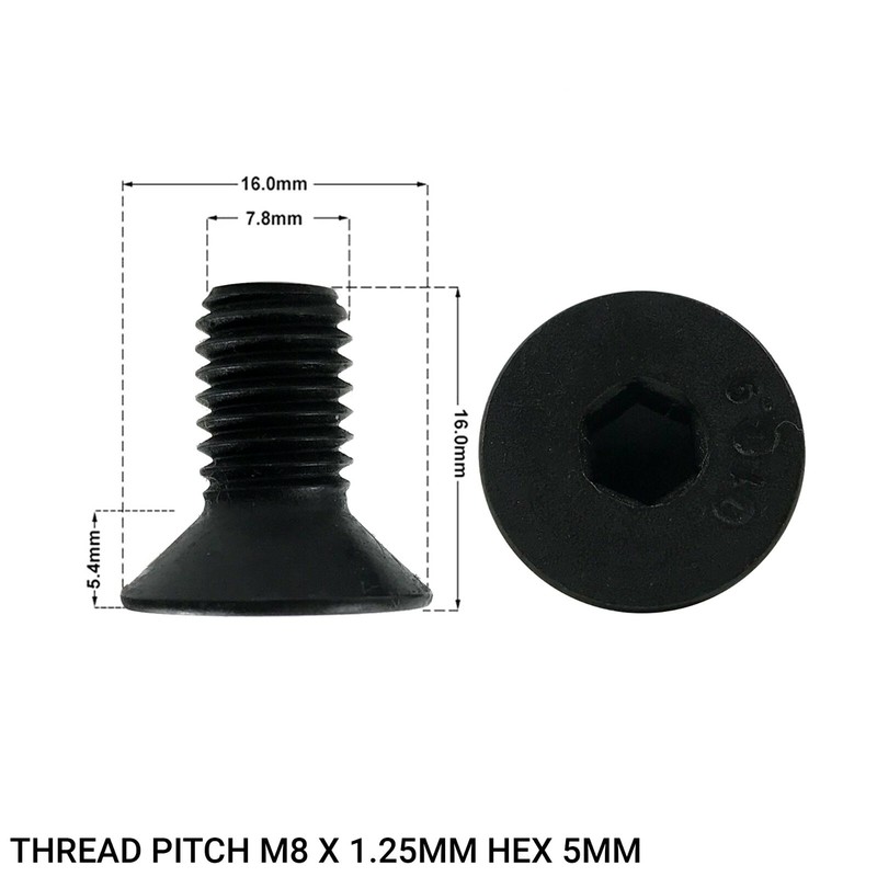2X REAR BRAKE DISC RETAINING SCREWS FITS: MAZDA 6 GH 2008-2012 DRS1665E