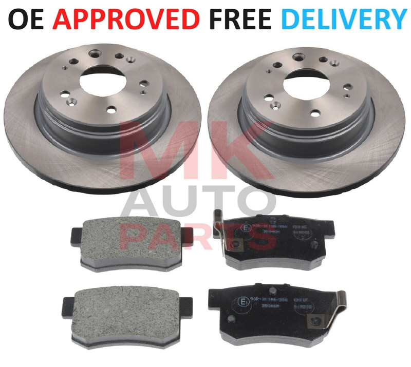 FOR HONDA FRV 1.7 1.8 2.0 2.2 REAR BRAKE DISCS AND PADS 2004-2010 MK1 BE57