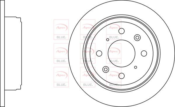 Brake Discs Pair Rear FOR ROVER 400 420 2.0 93->00 Diesel Petrol Blue gallery