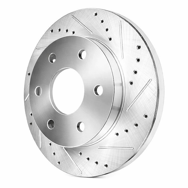REAR Drilled Brakes Rotor & Ceramic Pads for 2006 2007 -2010 Hummer H3T H3 gallery