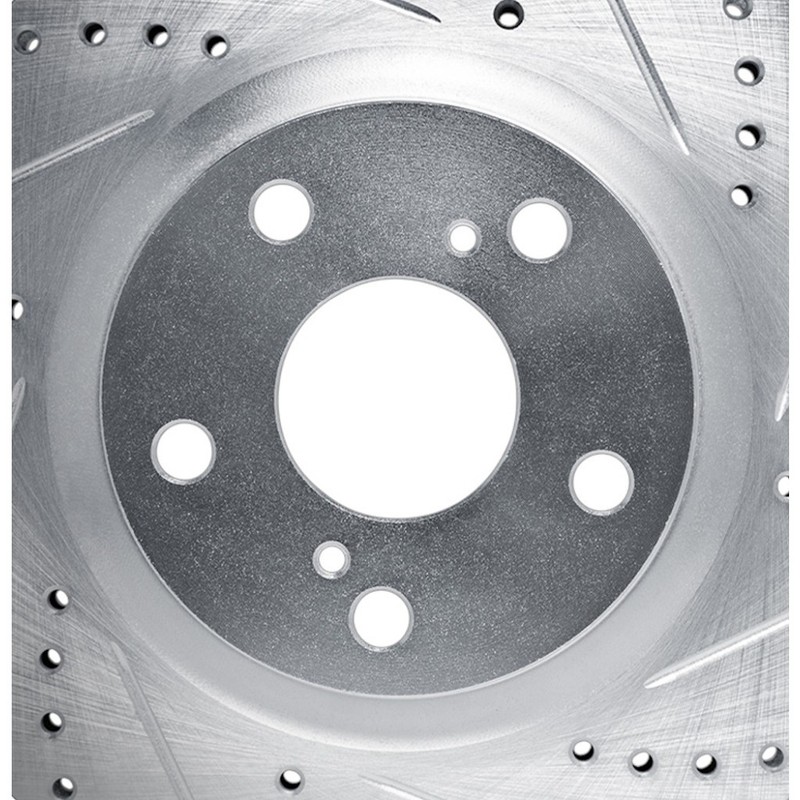 For Mazda 6 2006 2007 Brake Rotor Set | Silver | Drilled And Slotted gallery