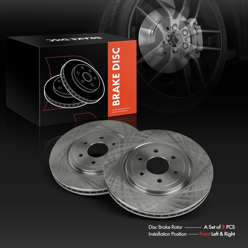 2pcs Front Left & Right Disc Brake Rotors for Nissan Pathfinder 08-12 4.0L 5.6L gallery