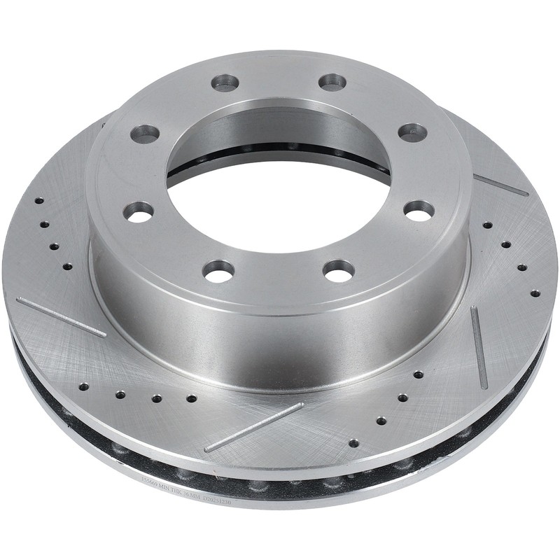 Front Drilled & Slotted Brake Rotors for Ford F-250 Super Duty 2000 - 2004 4WD gallery