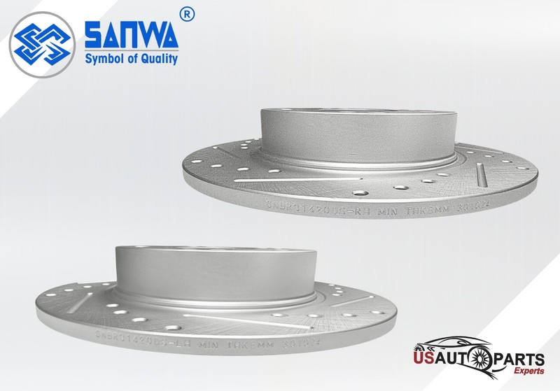 SET OF FRONT & REAR BRAKE ROTOR GEOMET COATED D&S KIT FOR HONDA CIVIC 2006-2015 gallery