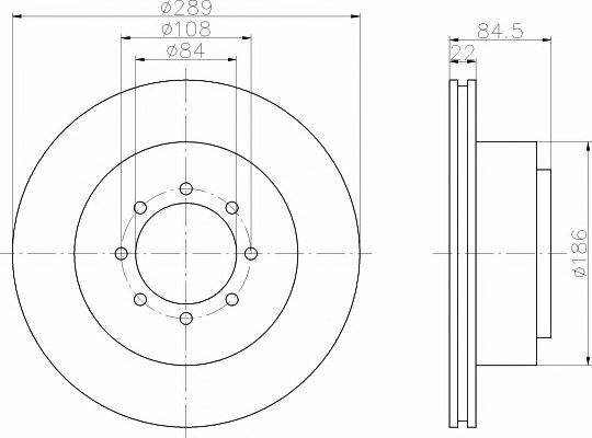 MINTEX Rear BRAKE DISCS + PADS for IVECO DAILY 35S15 35C15 40C15 50C15 2016-on gallery