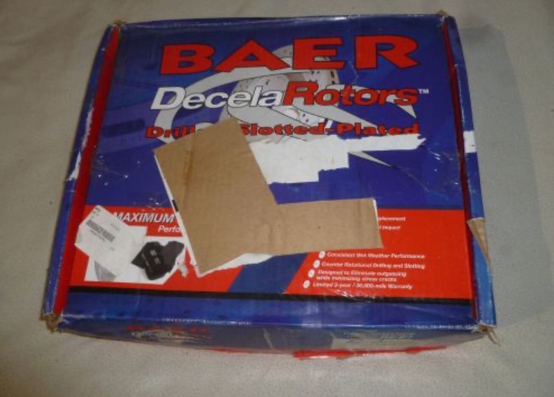 Baer Crossed Drilled Pair Rear 05-14 Mustang GT GT500 USA MADE gallery