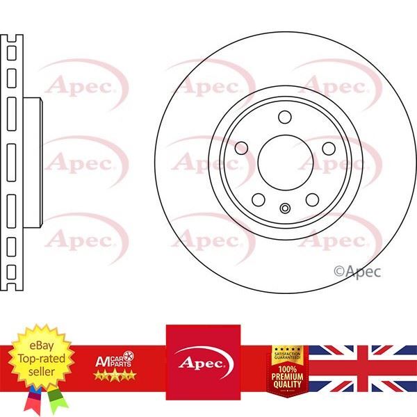 Brand New Brake Disc For Audi A4 A5 A6 A7 Q5 07-18 8R0615301 APEC DSK3003