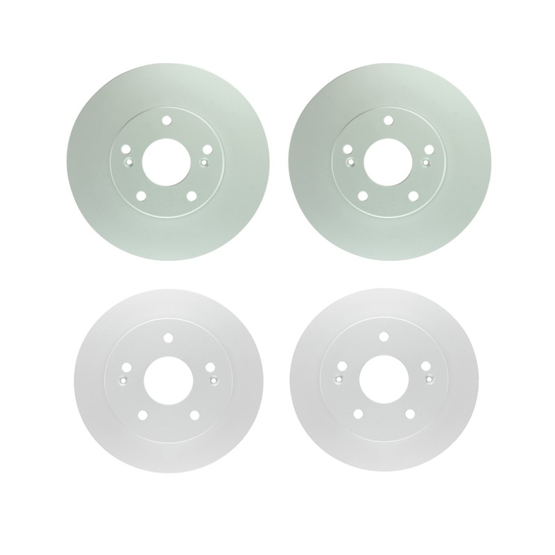 Bosch QuietCast Front 282mm and Rear 260mm Disc Brake Rotors Kit For Acura Honda