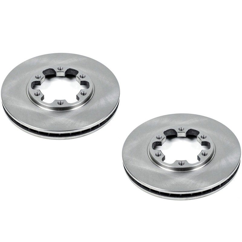 SET-P15JBR756-2 Powerstop 2-Wheel Set Brake Discs Front RWD 4WD for Xterra QX4