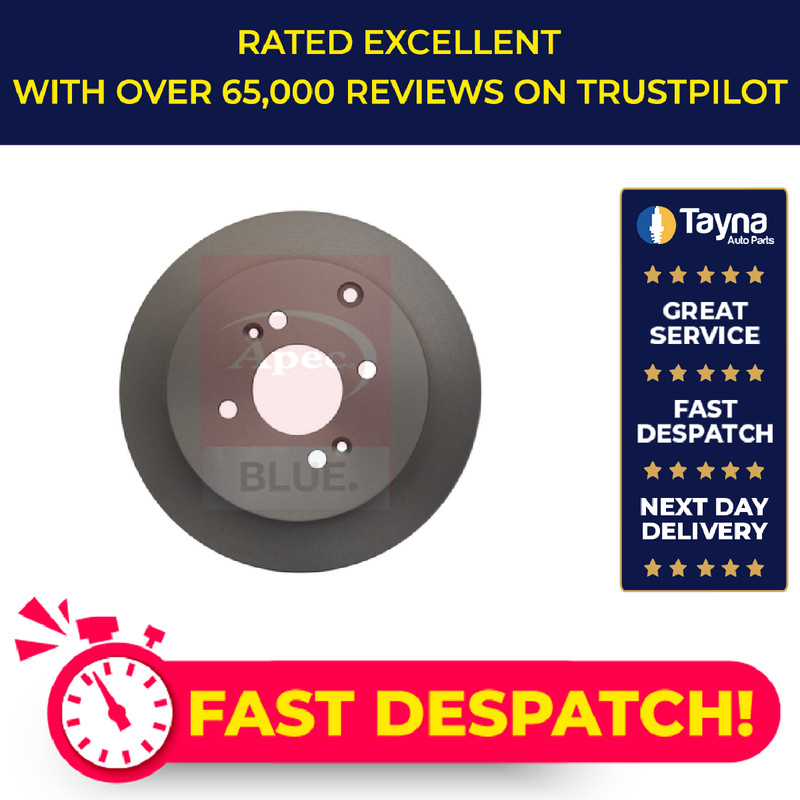 2x Brake Discs Pair Solid Rear 262mm SDK6276 Apec Blue Set 584111C800 584111G300