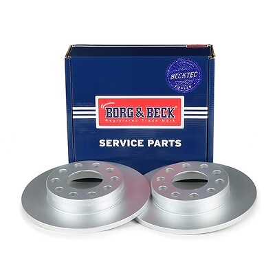 1x Brake Disc Rear Borg & Beck Fits Audi A4 2000-2008 8E0615601P gallery