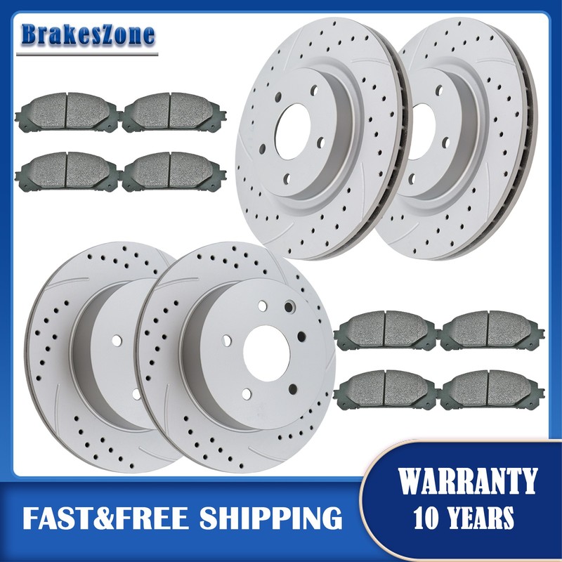 Front Rear Brake Rotors Pads Kits for Nissan Maxima 09-2014 2016-2019 Brakes