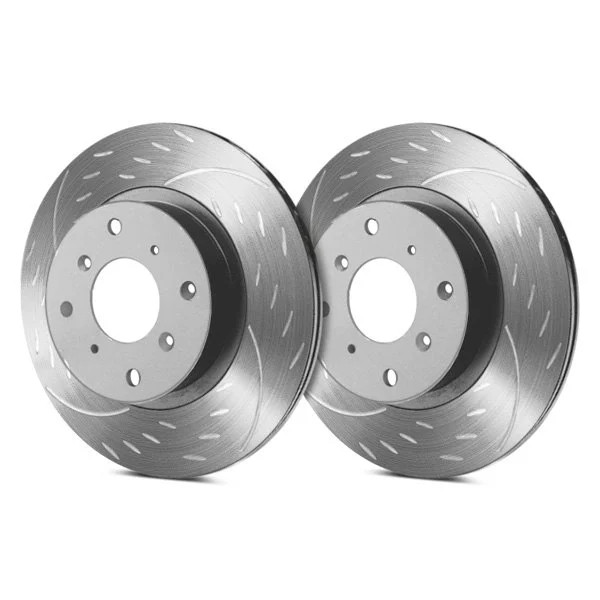 For Ford Ranger 19-23 Diamond Slot Dimpled & Slotted 1-Piece Rear Brake Rotors gallery