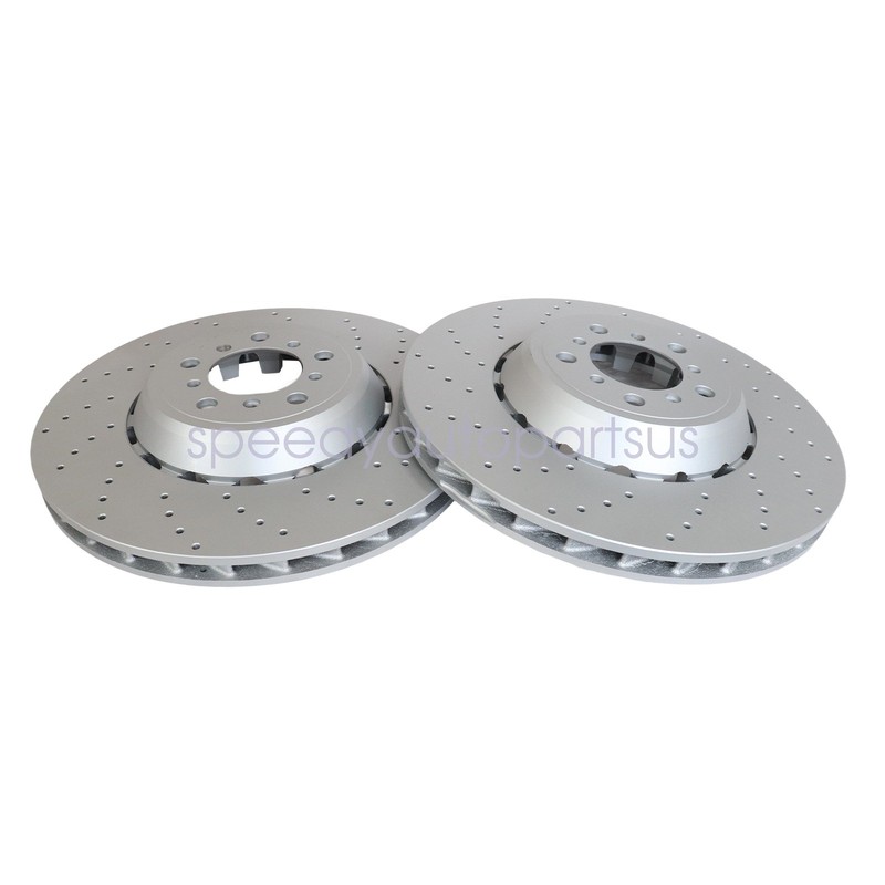 2PCS Front Pair of Brake Discs Rotor Fits For BMW M4 M3 M2 34112284809 US gallery