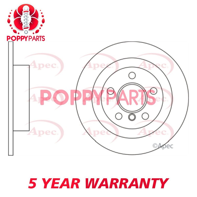 Fits BMW i3 2013- Mini Clubman 2014- Countryman 2016- GCP Rear Brake Disc