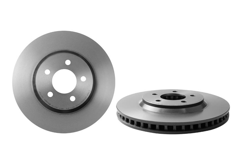 Brembo 09.A408.11 Prime UV Coated Vented Brake Rotors – Front Pair