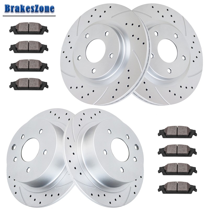 296mm Front 292mm Rear Brake Rotors Pads Fit for Nissan Altima 2013-2018 Brakes