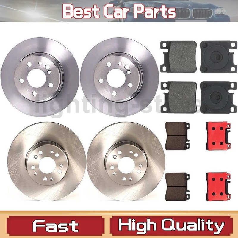 Front+Rear Brake Pads and Disc Rotors full set Fits 1992 Mercedes-Benz 300SD