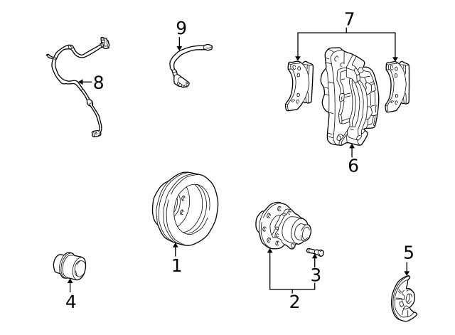 Genuine Ford Disc Brake Rotor 7U2Z-1V125-C gallery