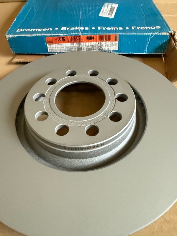 ATE Brake Disc Rotor for VW Passat & Skoda Superb Front Vented High-Carbon 312mm gallery
